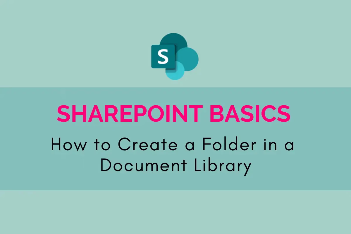 How to create a folder in SharePoint