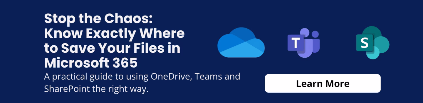 Stop the chaos know where to sve your files