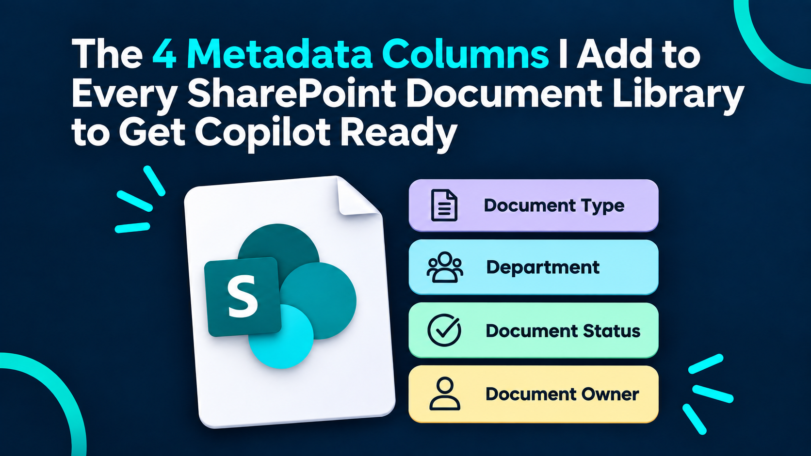 The four metadata fields I add to every SharePoint document library